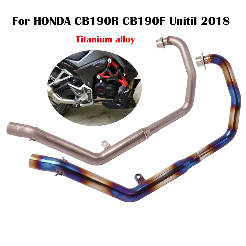 

Выхлопная головка для мотоцикла HONDA CB190R CB190F Unitil 2018, передняя звеньевая труба, титановый сплав, без застежки, 51 мм Глушитель