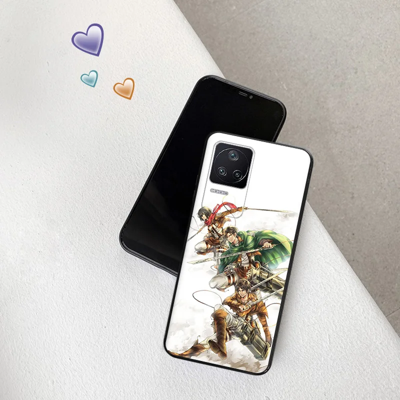 Матовый чехол для телефона Xiaomi Mi Poco F3 F4 F5 X3 X4 X5 M3 M4 Pro M5 C40 C50 C51 M5S Аниме Эрен атака на