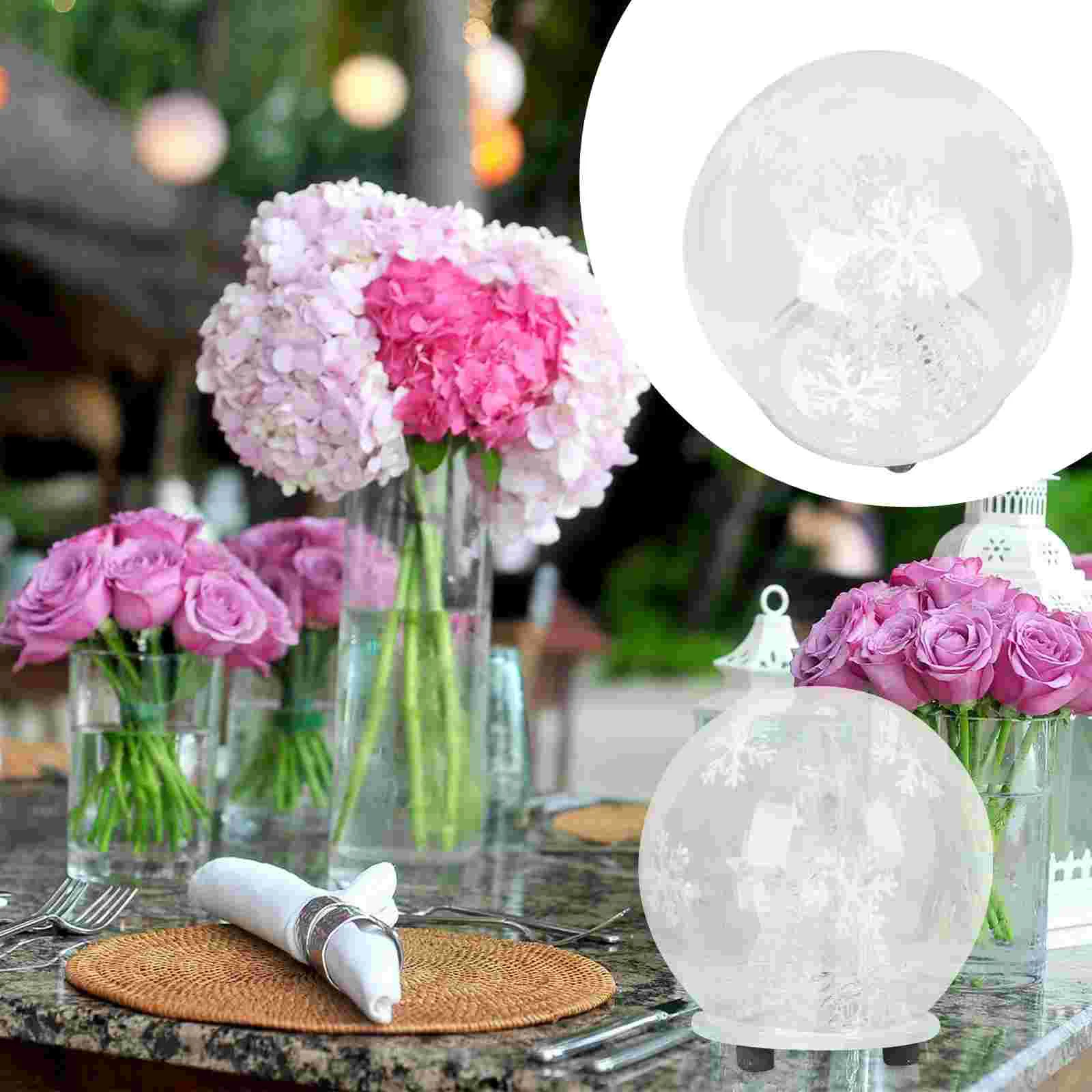 

1Pc Glass Adorn Christmas Gift Glass Chic Glass for Xmas Gift Decor