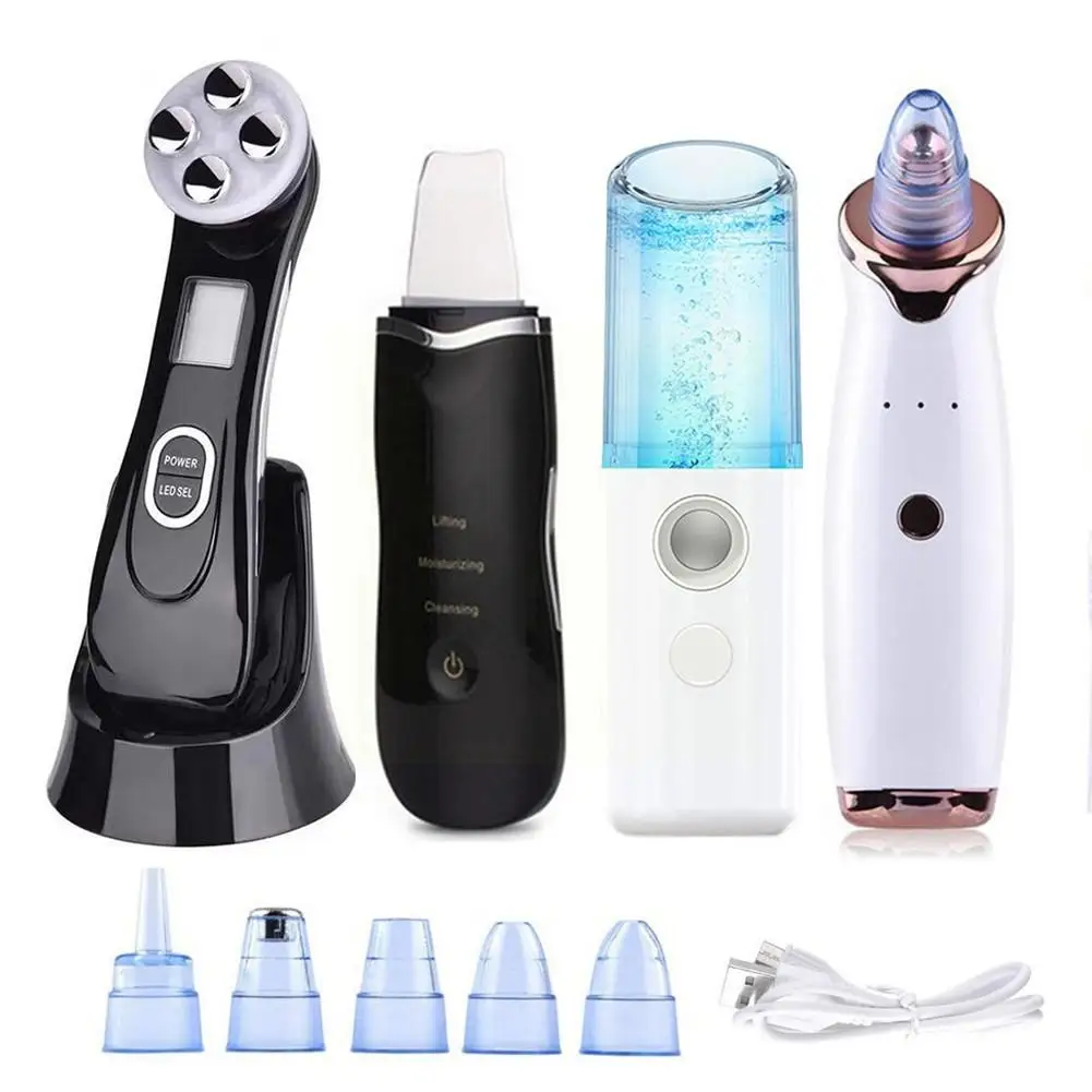 

Ультразвуковой скребок для кожи, шпатель для очистки кожи, очиститель для красоты, пилинга, светодиодный спрей для лица, устройство для уход...