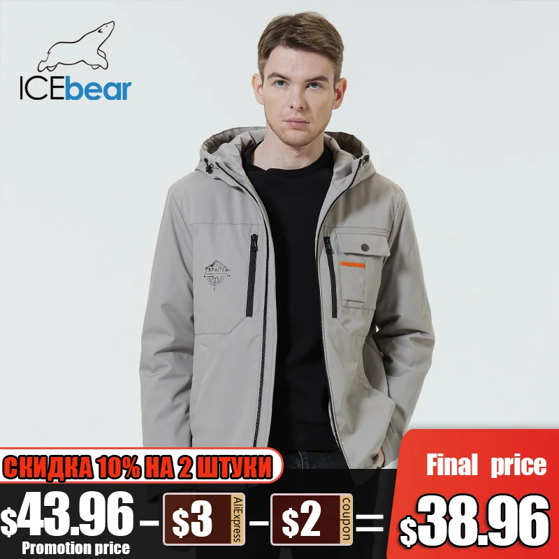 

ICEbear 2022 Новые мужские куртки Высококачественные мужские куртки с капюшоном Мужская короткая весенняя одежда MWC22782I