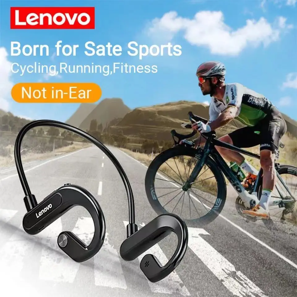 

100% Original Lenovo X3 Bone Conduction Bluetooth Earphones Wireless Headphones Sport Waterproof Earbuds With Microphone