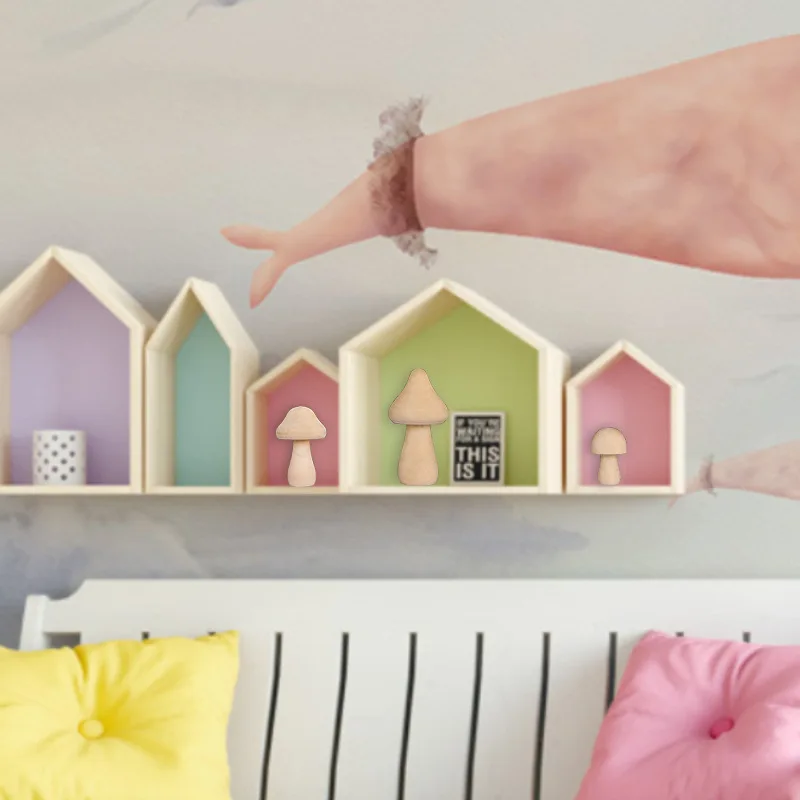 

DIY искусственная голова креативные деревянные лезвия Детские окрашенные игрушки домашние декоративные украшения