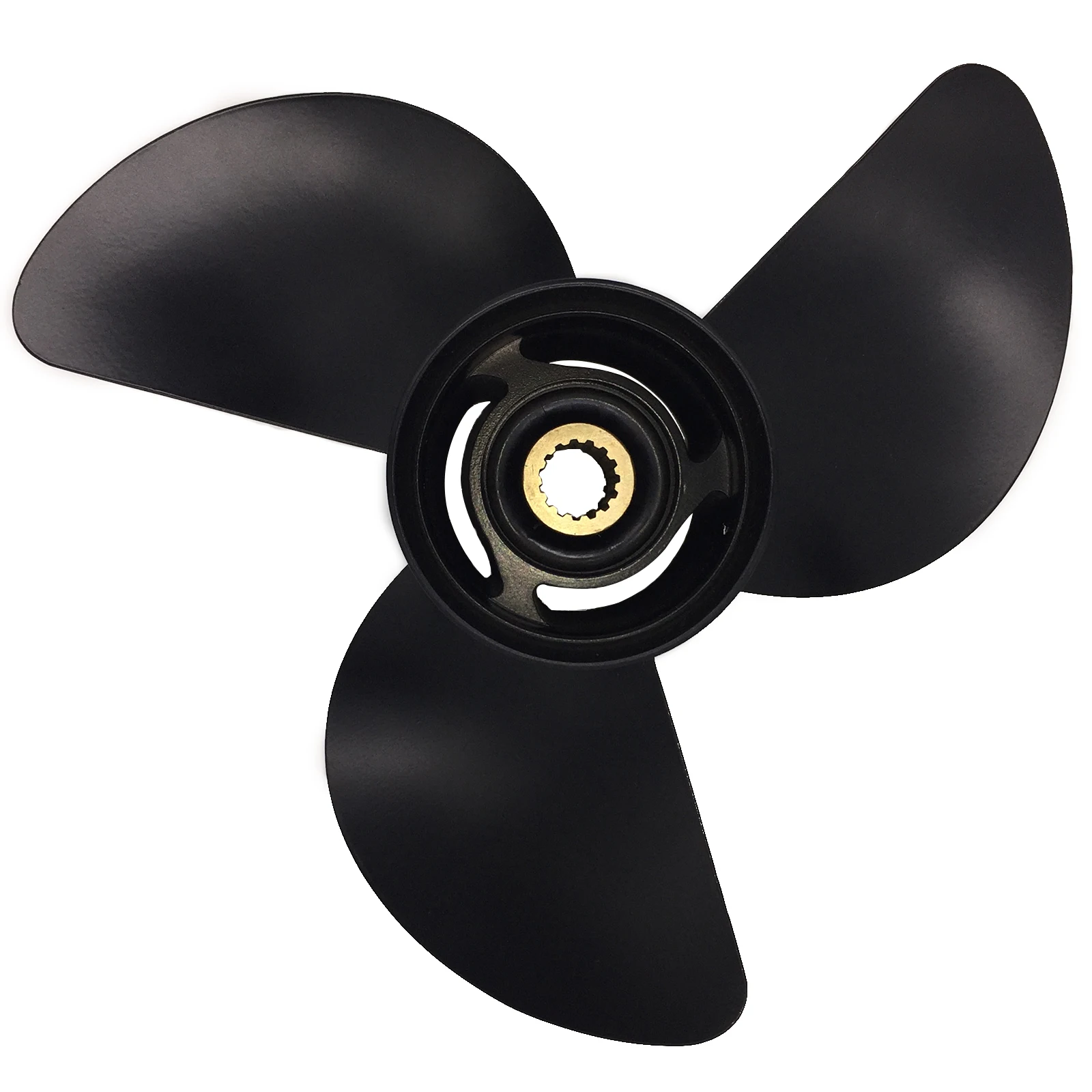 Boat Propeller 13 3/4x13 for Tohatsu 60HP-125HP 3 Blades Aluminum 15 Tooth RH OEM NO: 3HKB64527-0 13.75x13