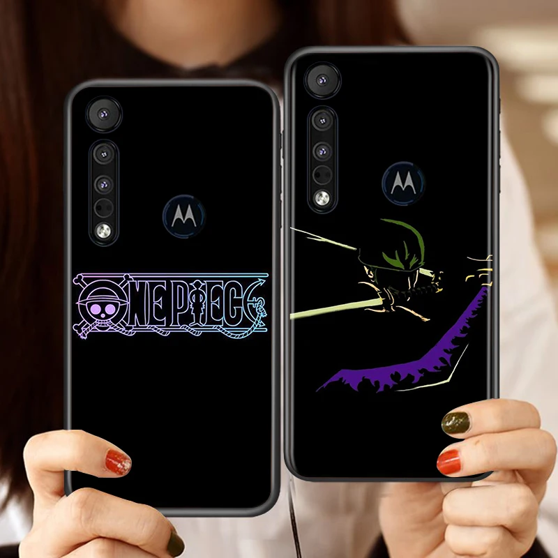 japanese one piece luffy for motorola moto g g60 g60s g50 g40 g9 g10 e7i e6s power edge 20 e20 2021 x3 s pro black phone case free global shipping