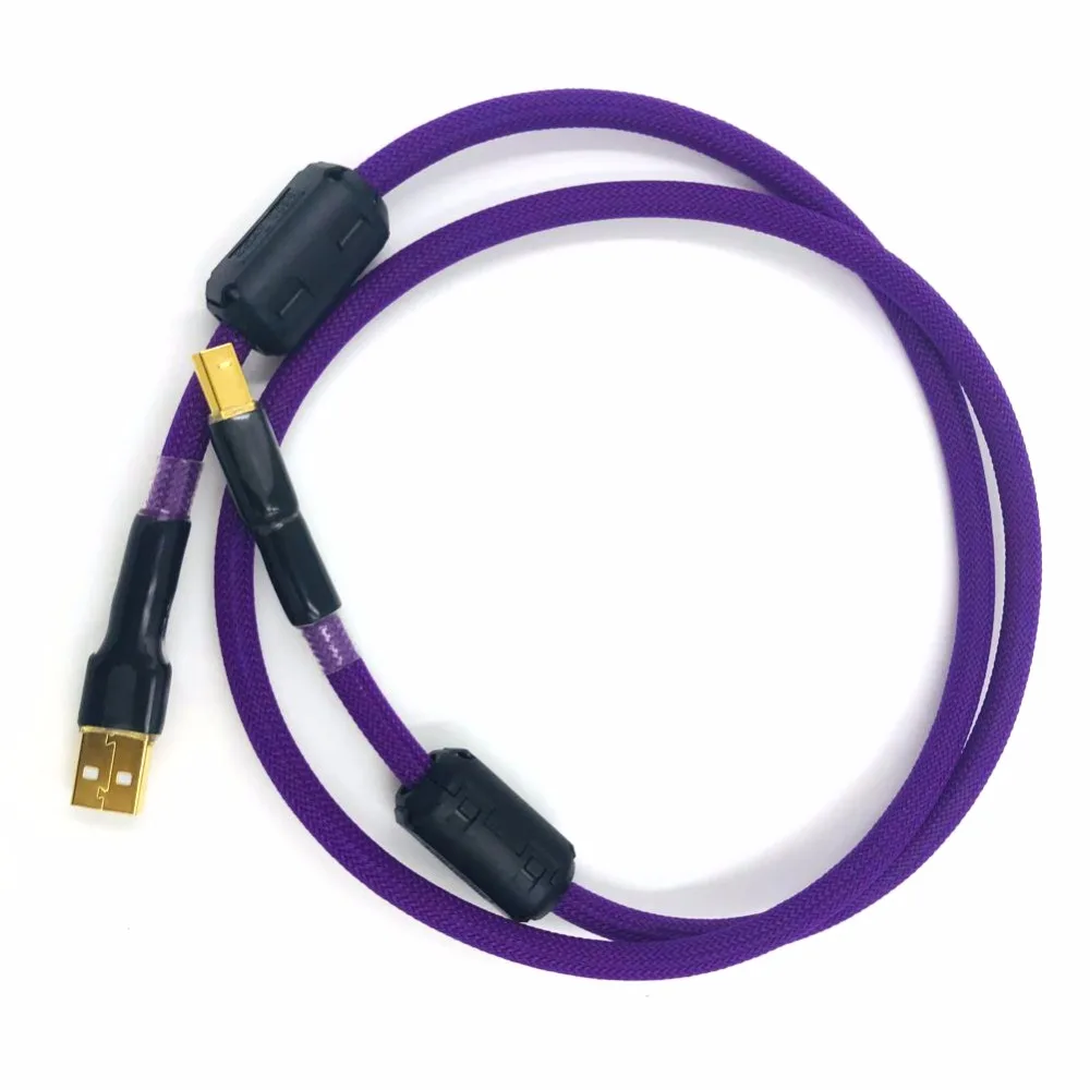 Hifi 7N OCC Einzigen Kristall Copperr USB Kabel DAC A-B Digital 2 0 Typ A auf B Stecker Audio