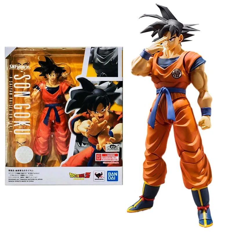 

Bandai Figure Dragon Ball Anime Figures SHF Son Goku 2.0 Black Hair Collection Model Action Figure Toys For Boys Children's Gift
