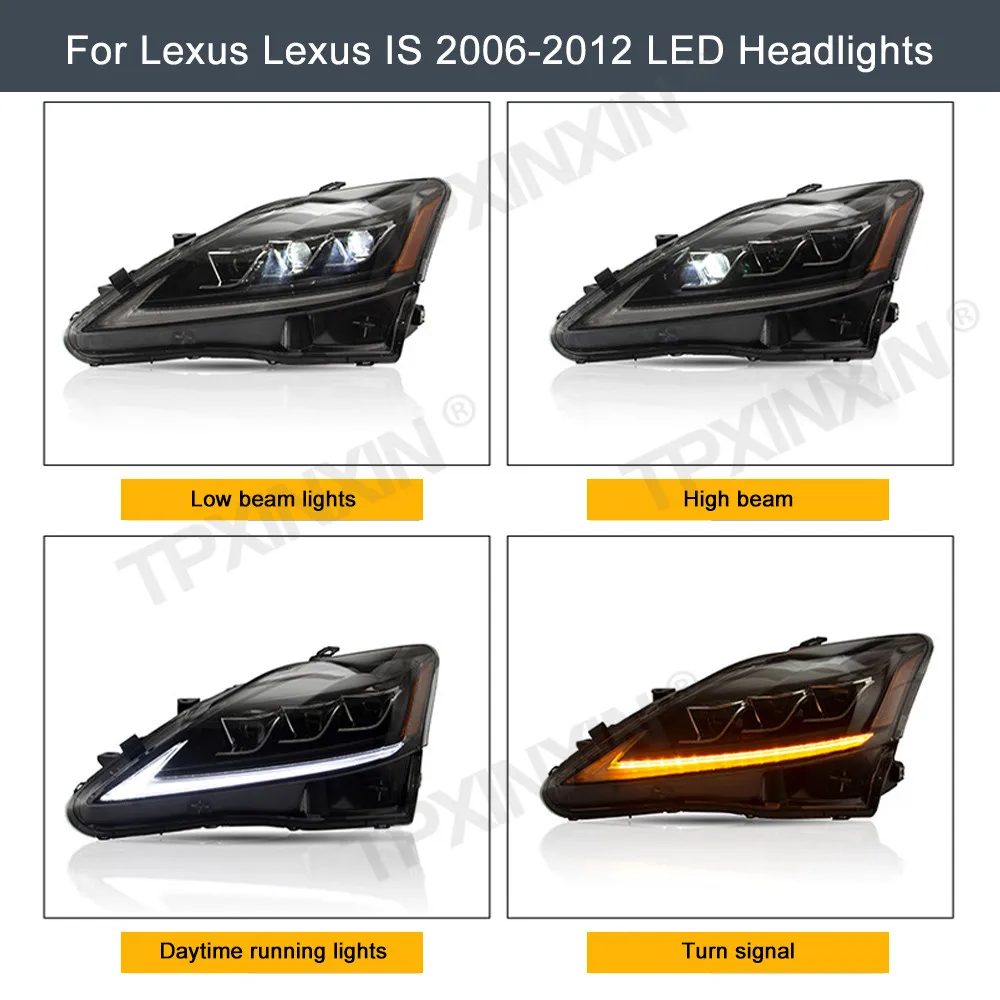 Car Tail Brake Light Assembly full LED headlights Rear Lamp High Quality Retrofit Tail Light LED For Lexus IS250 300 2006 - 2012