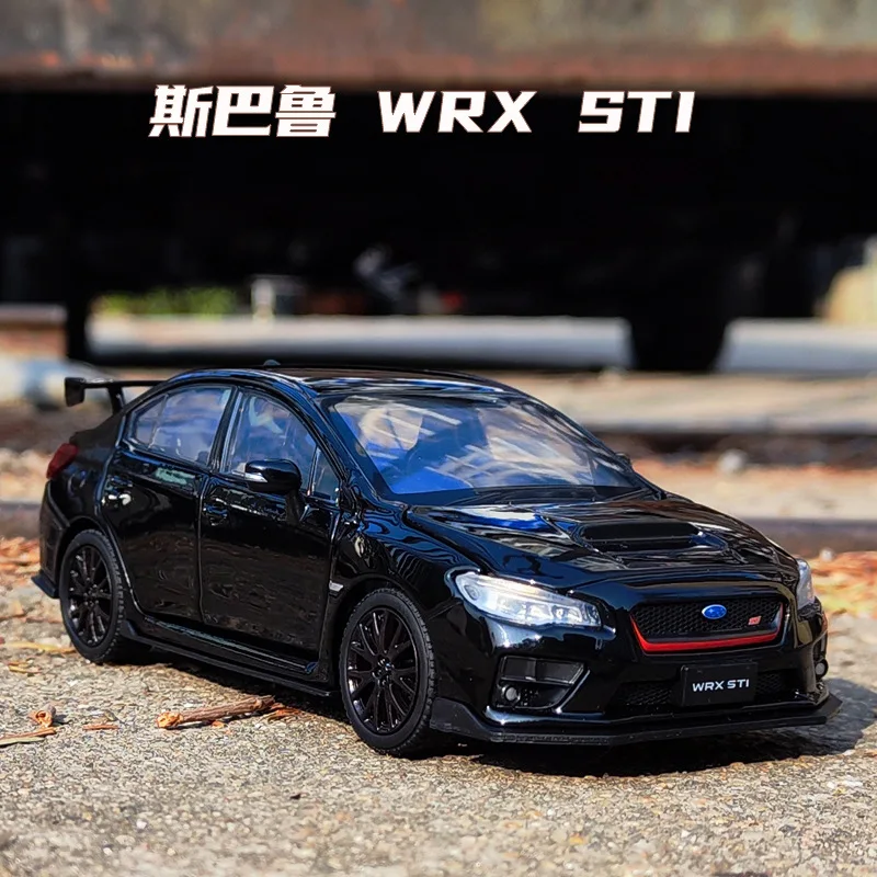 

1:32 2016 Subaru STI High Simulation Diecast Metal Alloy Model car Sound Light Pull Back Collection Kids Toy Gifts