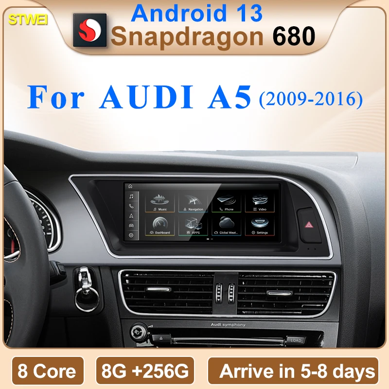 Qualcomm Snapdragon 680 6225 2 4 ГГц беспроводной CarPlay авто для AUDI A5 S5 автомобильные