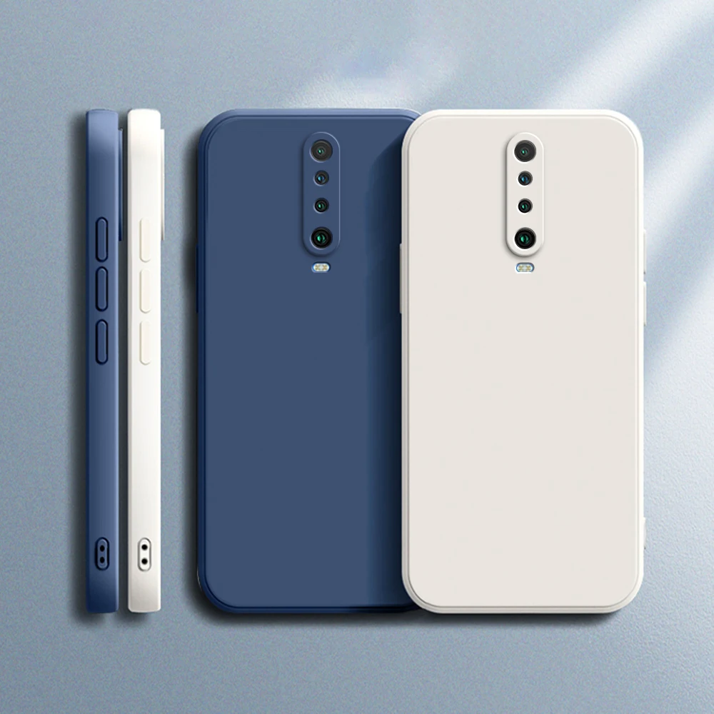 

Original Case for Xiaomi Redmi K30 Pro K30S Ultra K30i K30T Zoom 5G Racing Square Liquid Silicone Luxury Anti-fall Protect Cover