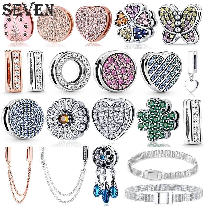 

charms plata de ley 925 fits pandora 925 original bracelets flat bead series beads women sterling silver 925 diy pendant jewelry