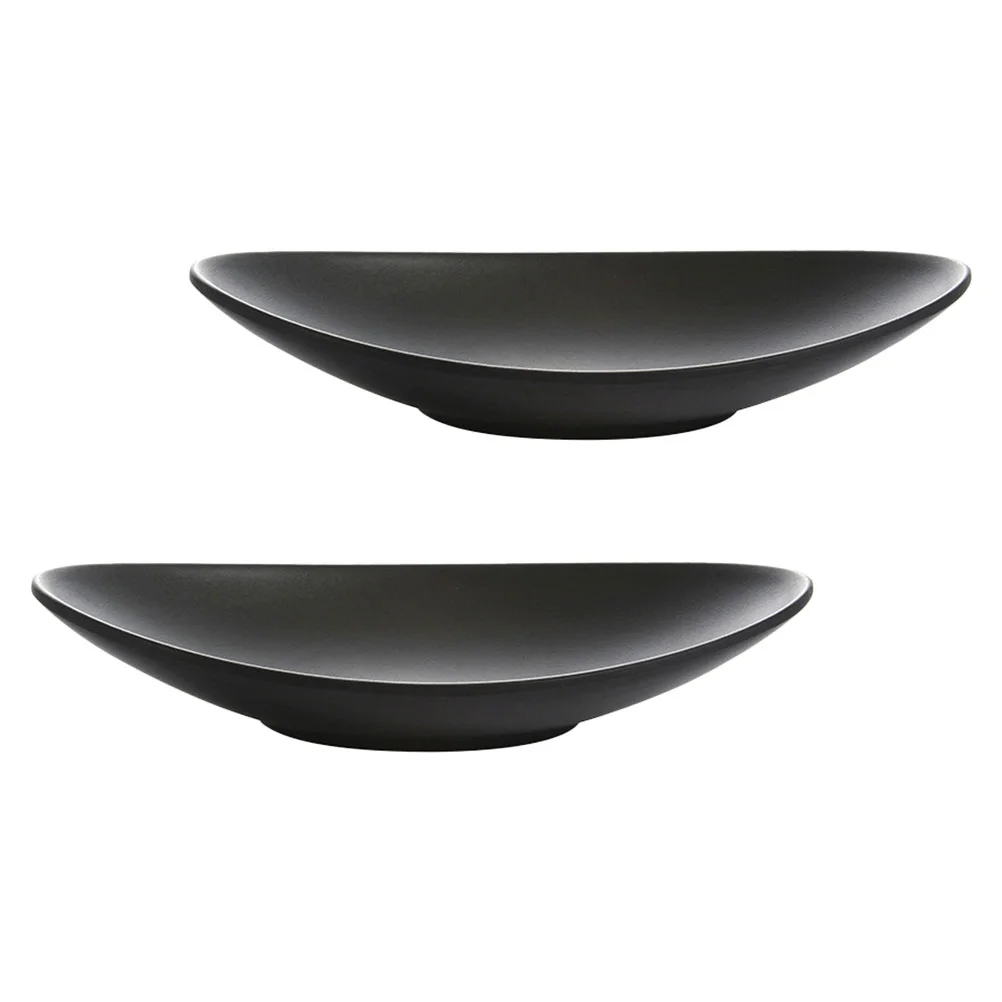 

2Pcs Ingot Shaped Sushi Plate Frosted Japanese Dessert Tray Restaurant Tableware
