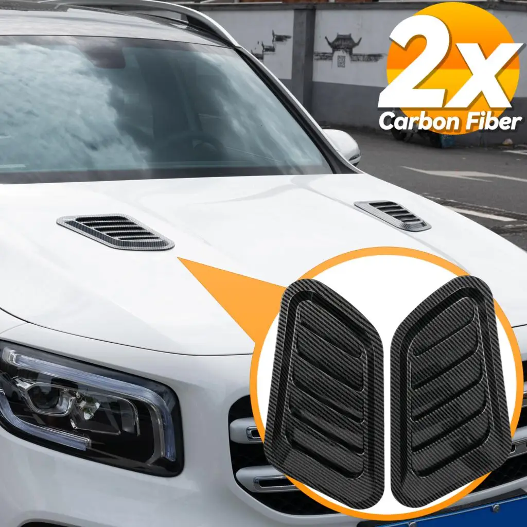 

2 шт., универсальные автомобильные колпачки из углеродного волокна