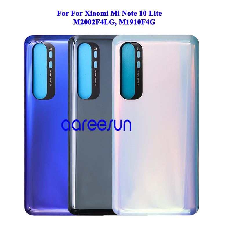 

Battery Cover For xiaomi Mi note 10 Lite Back Cover Back Housing For Mi note 10 Lite Back Cover Back Housing Door With adhesive