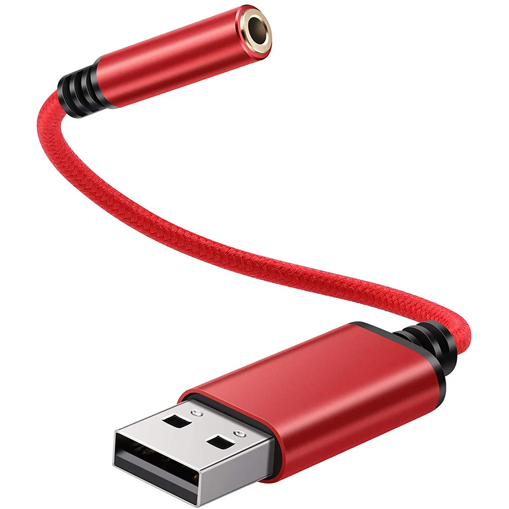 USB-адаптер для наушников 3 5 мм внешняя стереозвуковая карта ПК ноутбука PS4 Mac и т. Д.