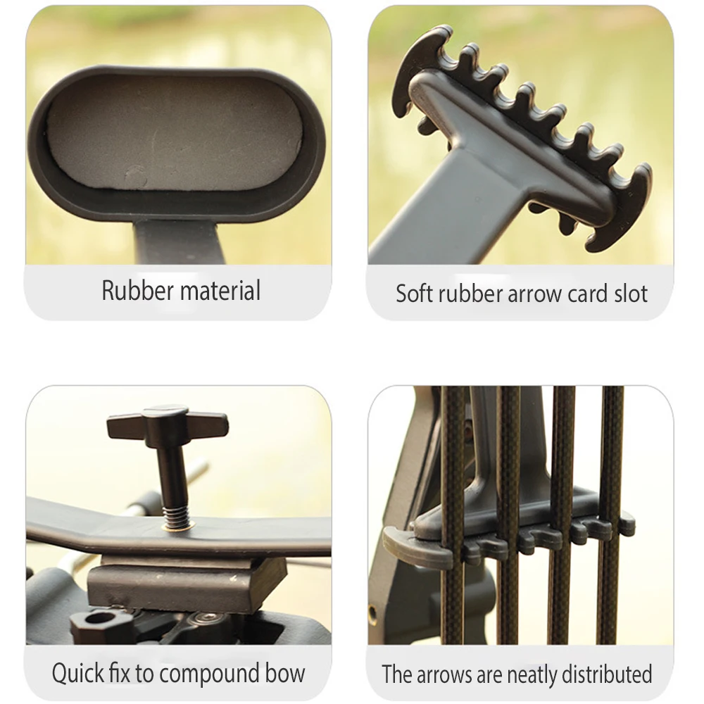 Быстросъемный чехол для стрельбы из лука сумка стрел блочный держатель 4 шт.