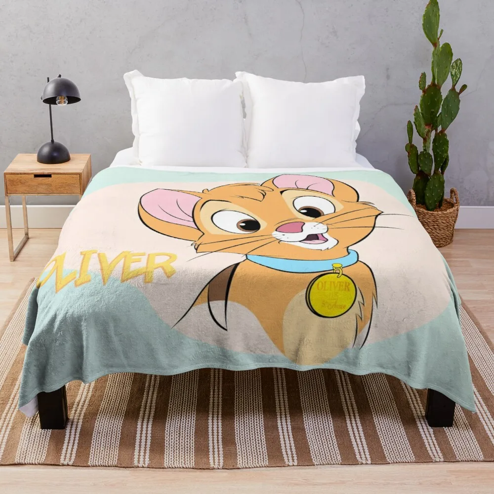 

Oliver, Silly Face Throw Blanket Camping Blanket Fluffy Blankets Large Single Blanket Brand Blankets