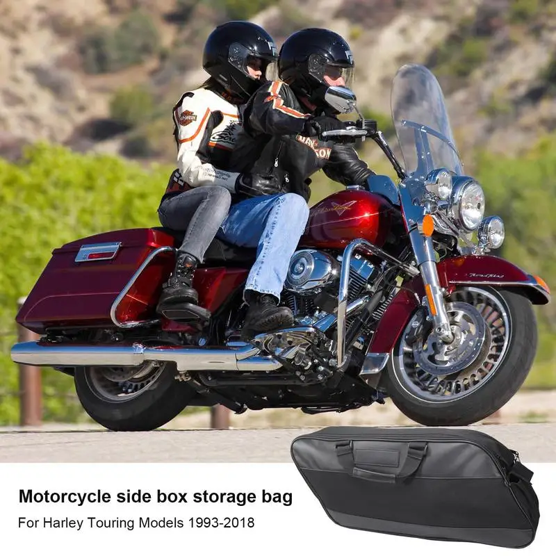 

Universal Waterproof Motorcycle Saddle Storage Bag Motorbike Side Storage Saddle Bag Rhinowalk Rear Seat Luggage Bag For Bikes