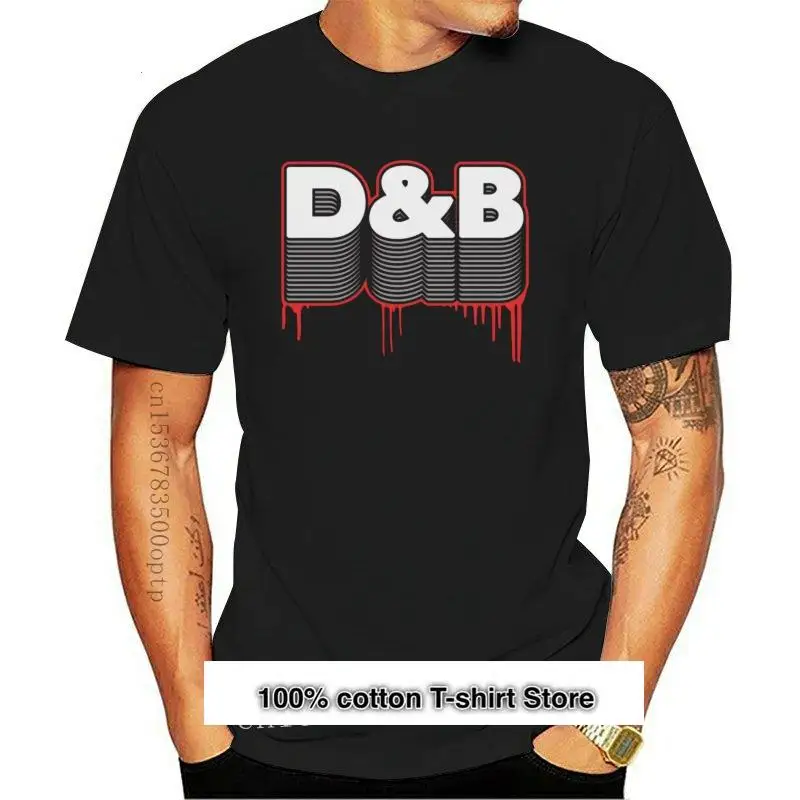 D &amp B-Camiseta с принтом барабана и баса DNB для hombre y mujer camisa de cuello Round Do Slim ada |