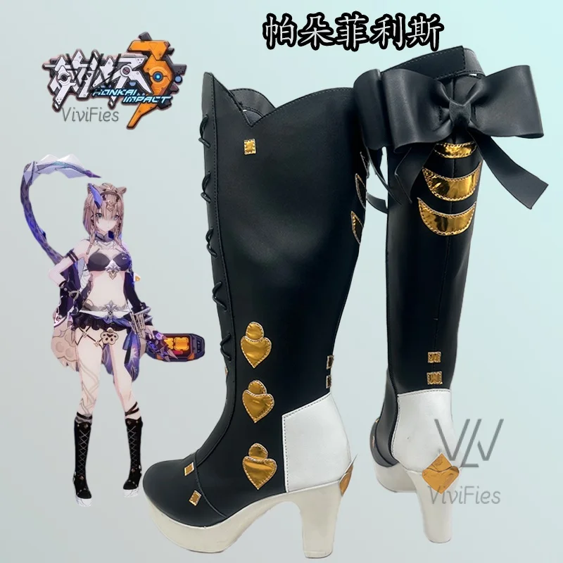 Новинка! Костюм для косплея Honkai Impact Cos Pardofelis черные модные женские ботинки на