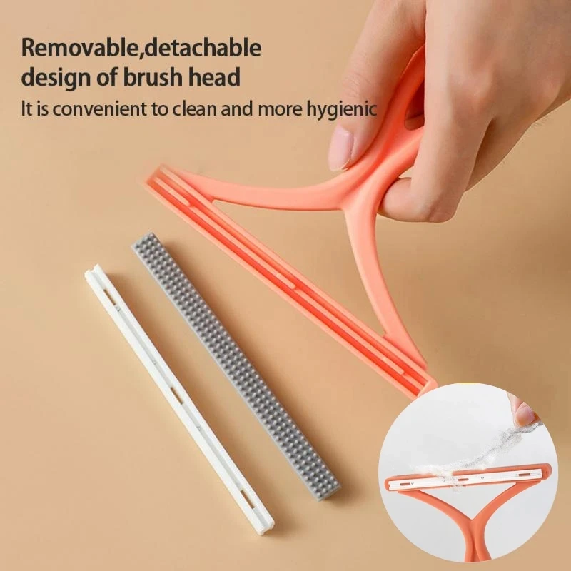 

Silicone Double Sided Pet Hair Remover Lint Remover Clean Tool Shaver Sweater Cleaner Fabric Shaver Scraper For Clothes Carpet