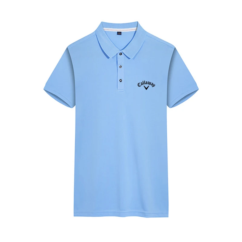 

New 2022 Summer Quick Dry Men's Golf Breathable Polo Shirts Business Casual Short Sleeve Tops Golf Wear Men's Lapel T-Shirts Tee