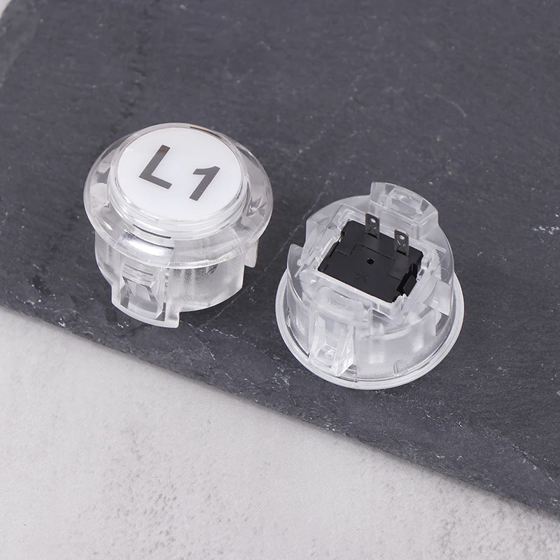 Clear Push Button A B X Y L1 L2 R1 R2 Select Start Game Controller Switch Neo Geo Arcade Console Joystick Diy Machine