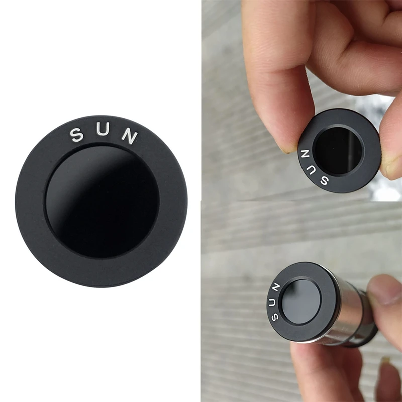 

Черный Солнечный фильтр 1,25 дюйма, аксессуары для астрономических телескопов, оптический стеклянный фильтр для объектива