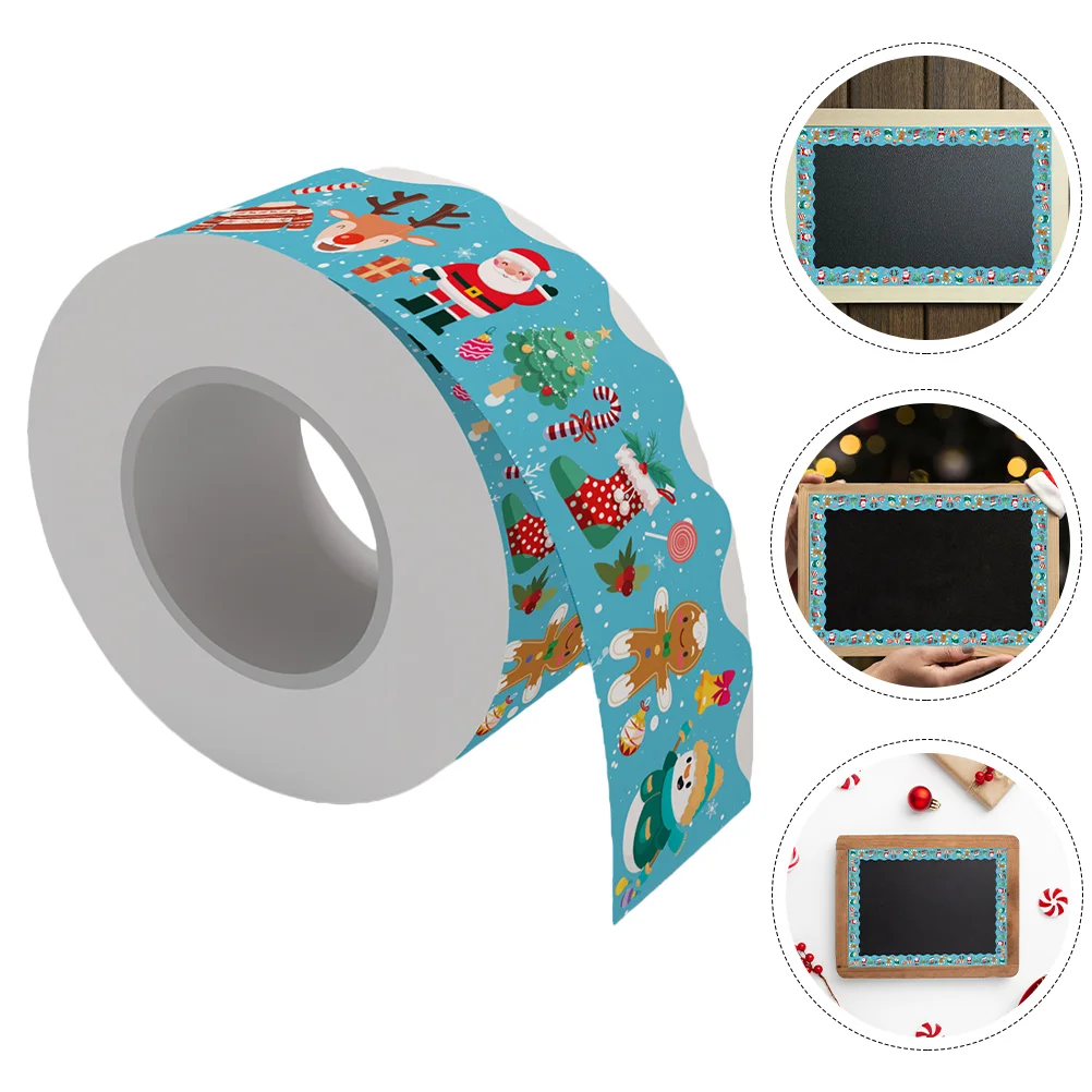 

Bulletin Border Board Christmas Trim Borders Sticker Winter Holiday Blackboard Xmas Decor Classroom Paper Decoration Decorations