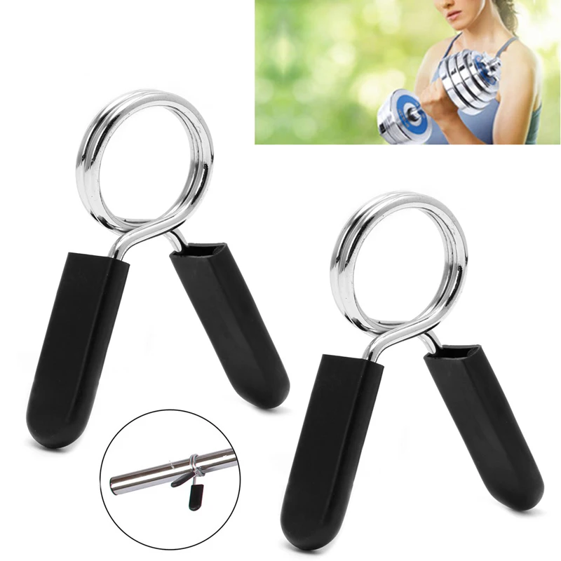 Spinlock Collars Barbell Collar Lock Dumbell Clips Clamp Weight lifting Bar Gym Dumbbell Fitness Body Building