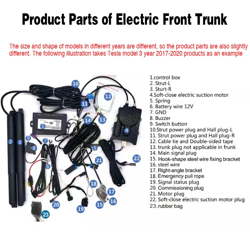 Для Tesla Model 3 электрический контроль задней двери багажника автомобильный