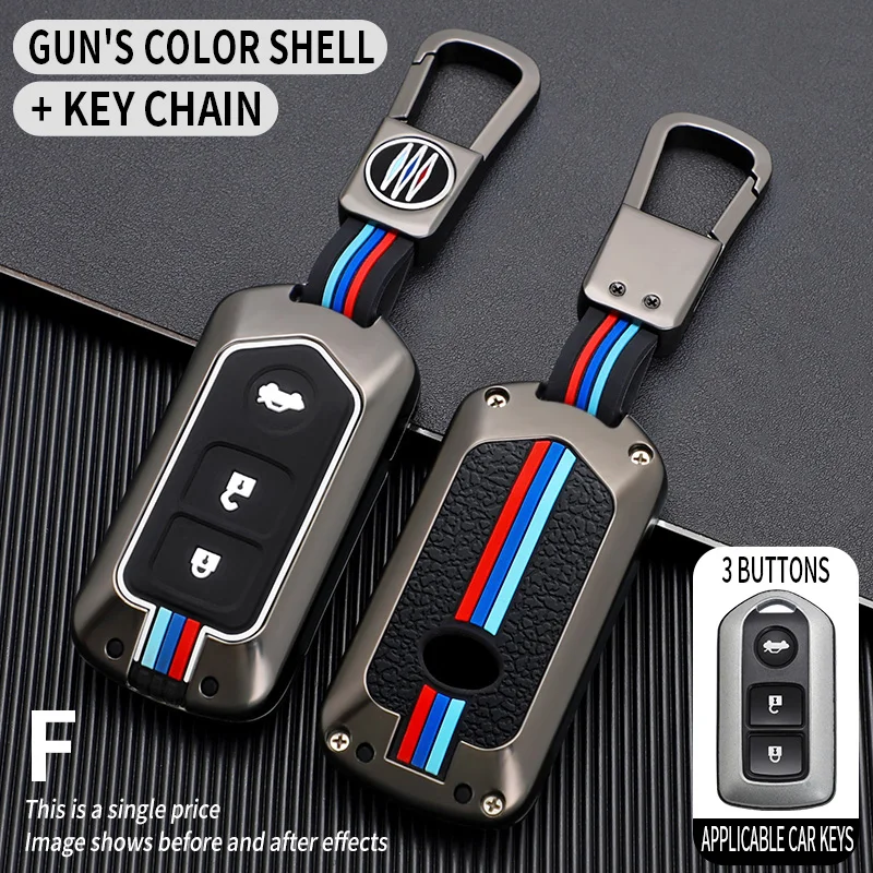 Zinc Alloy Car Key Case Cover Fob Shell for Toyota Lexus Avalon Camry Solara Matrix Vibe Car Accessories