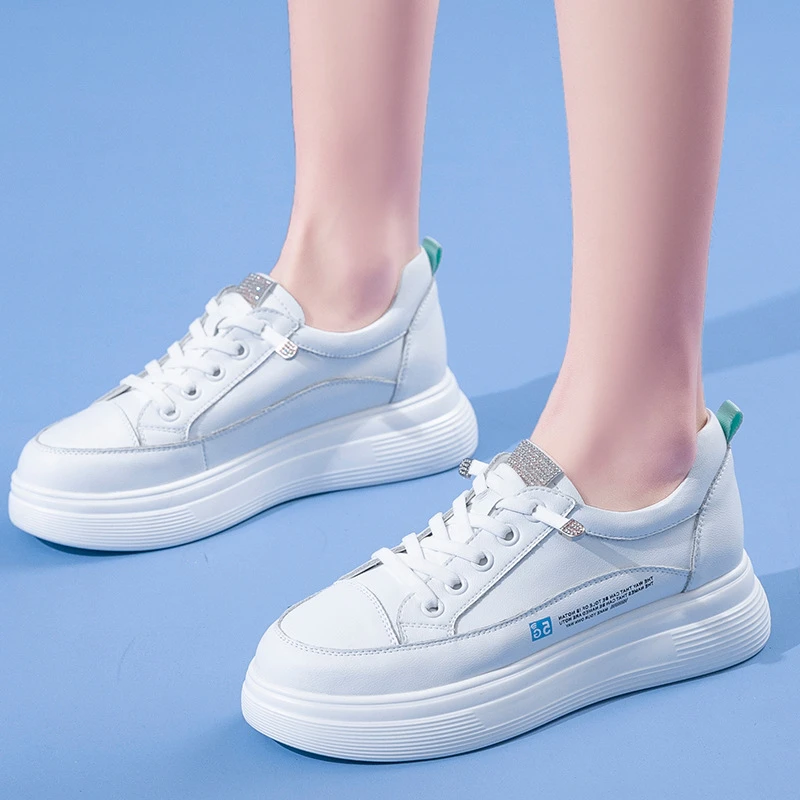 

Новинка, Женская Повседневная сетчатая обувь BCEBYL, Женские однотонные туфли на шнуровке, женская обувь на толстой плоской подошве