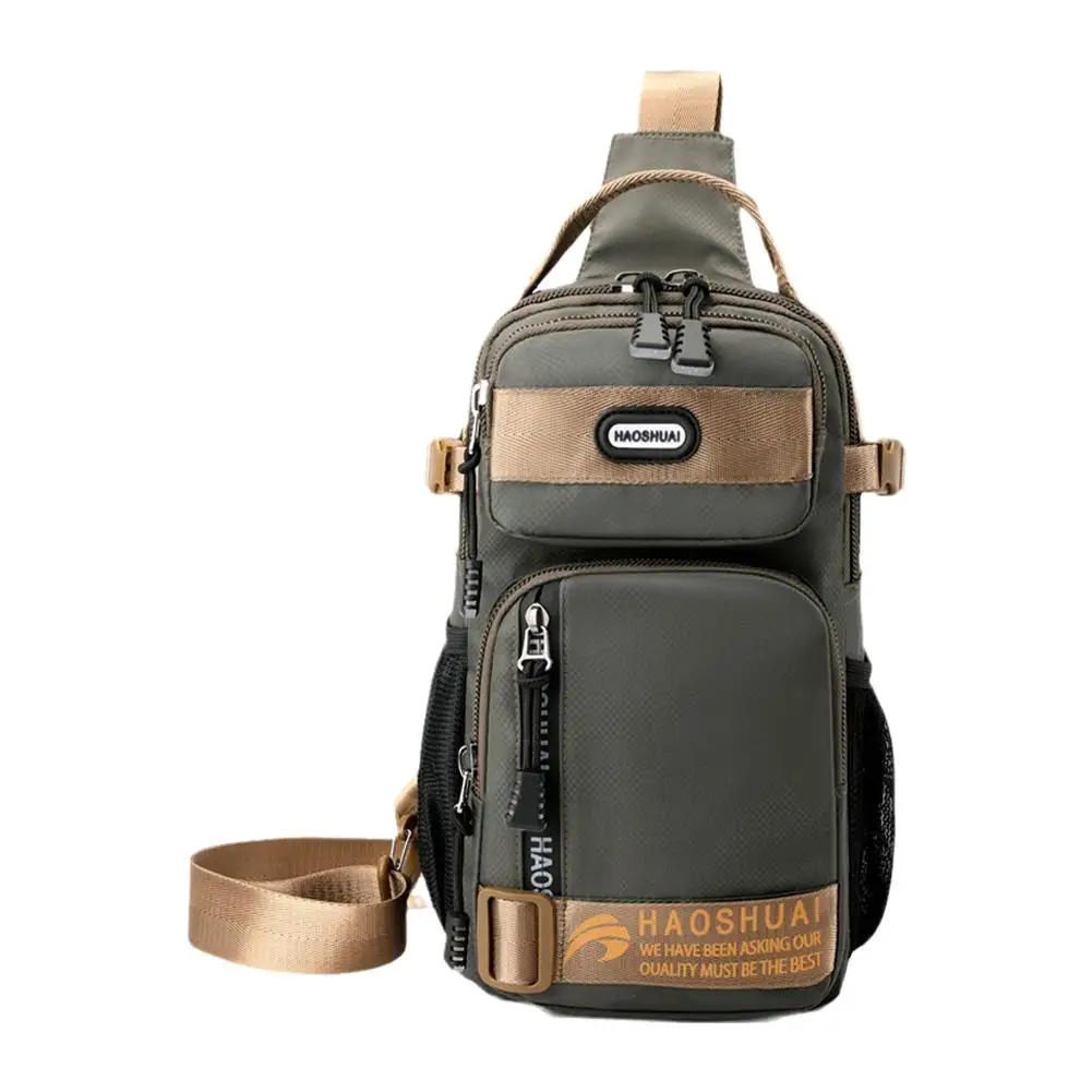 Men Fashion Multifunction Shoulder Bag Crossbody Travel Sling Bag Pack Messenger Pack Chest Bag For Male Phone Pouch Bags