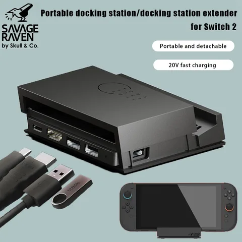 Док-станция Savage Raven By Skull & Co. Jumpgate для Nintendo Switch 2