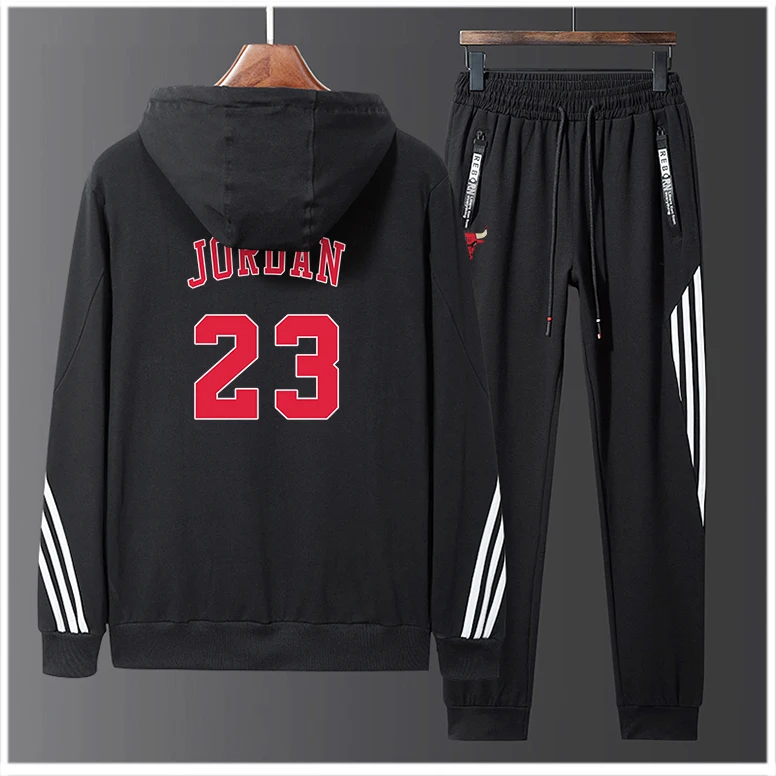 

2022 Mens New American Basketball Jerseys Clothes #23 Chicago Bulls European Size Streetwear Hoodies Jacket Two Piece Set Zipper