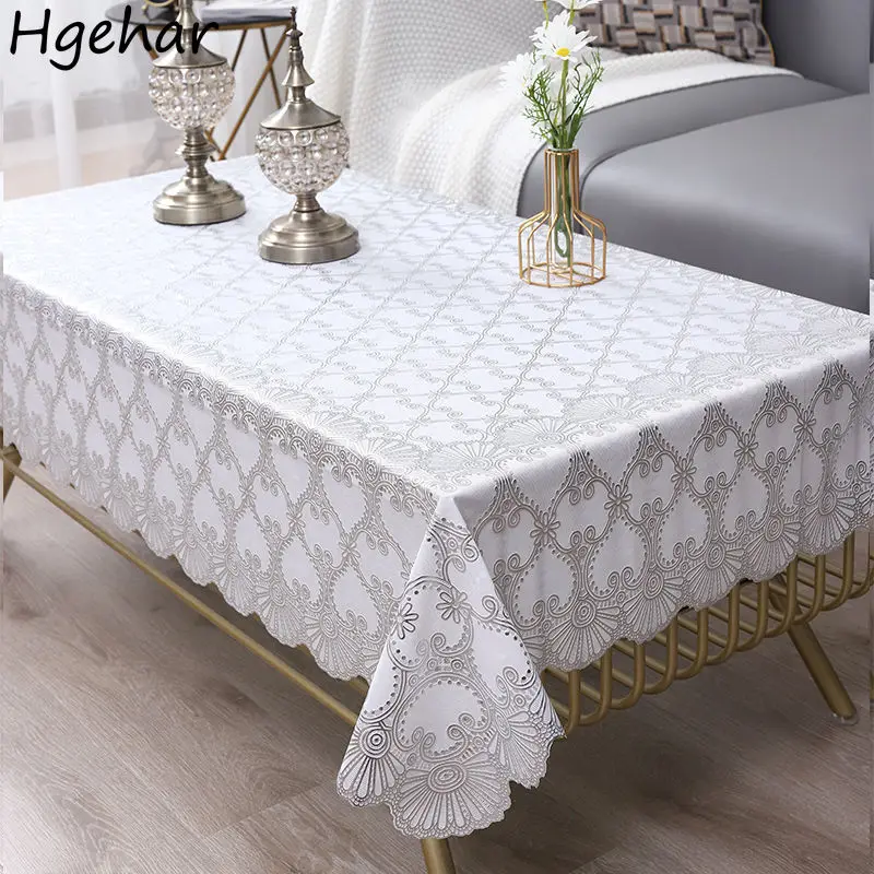 

Rectangle PVC Table Cloth European Style Tablecloth Waterproof Oilproof Living Room Tables Cover Dust-proof Room Decor Obrus New