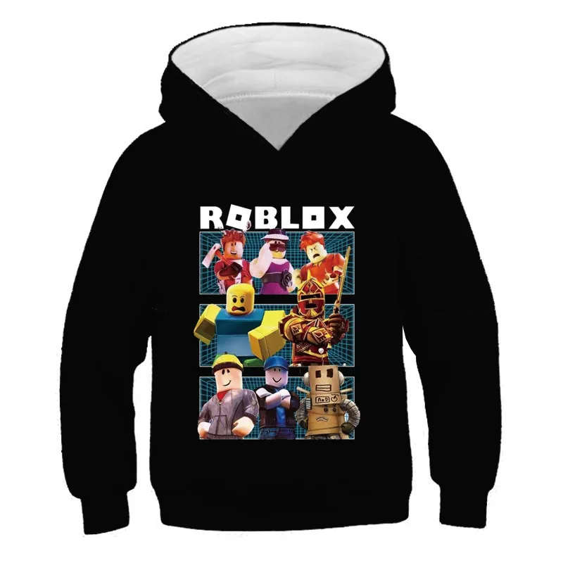 

Детская одежда, Свитшот Robloxing с мультяшным рисунком, Пуловеры на весну и осень, 4, 5, 6, 7, 8 детской повседневной одежды, уличная одежда