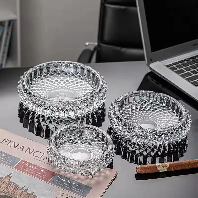 Сигаретная пепельница роскошная для сигар стеклянный держатель большая курения