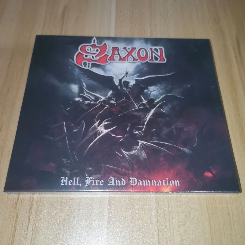 Фото CD-альбом Saxon Hell Fire And Damnation, NWOBHM, хэви-метал, британская метал-легенда, 2024, Биф Байфорд, пауэр-метал, лучший музыкальный подарок №1