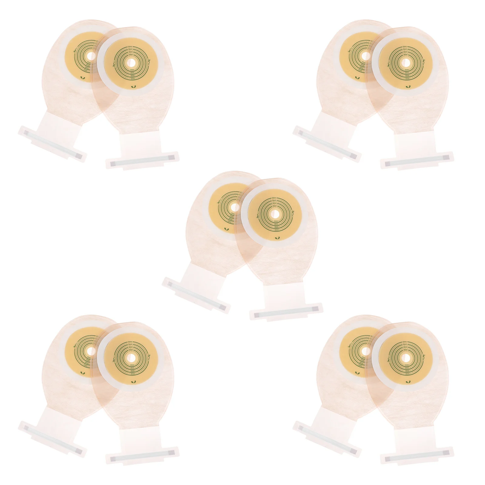 

Colostomy Ostomy Bagclosure Pouch Hookcut Care Stoma Ileostomy Supplies Looppiece Drainable Bags One Clamp Cuttable Pockets