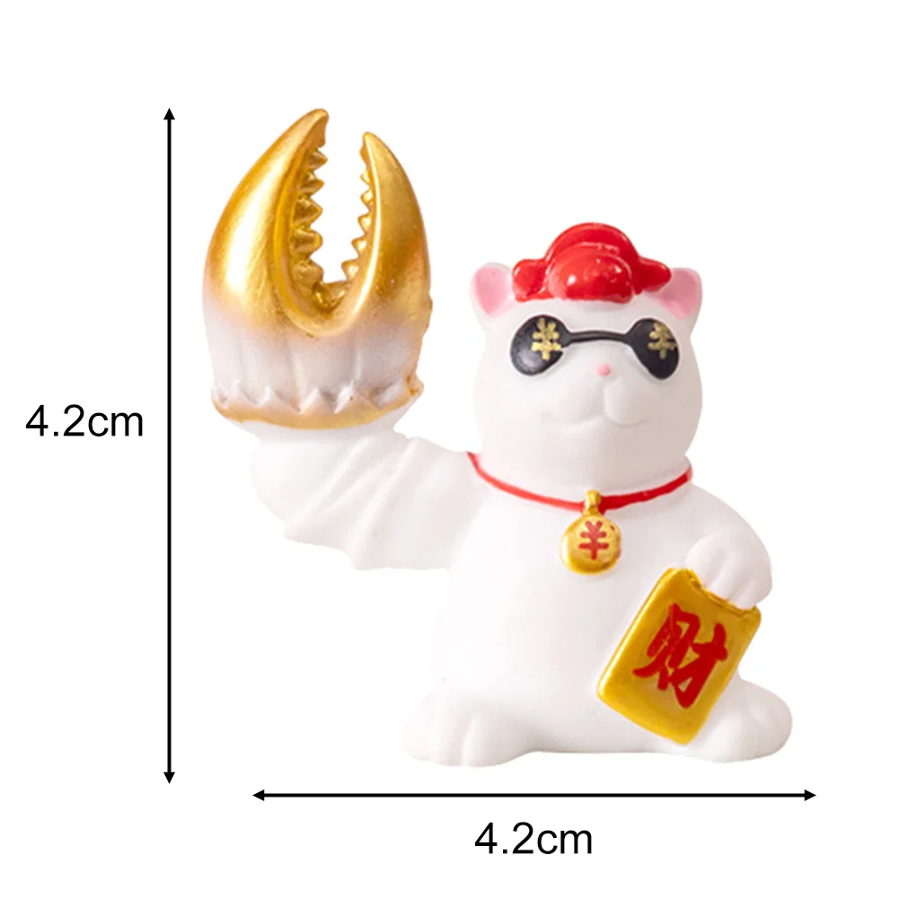 Статуя Lucky Cat привлекательная фигурка фэн-шуй удача аксессуары для гостиной