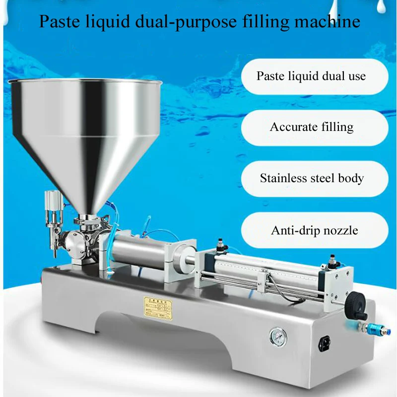 

Automatic Quantitative Single Head Pneumatic Piston Filler Liquid Horizontal Paste Filling Machine