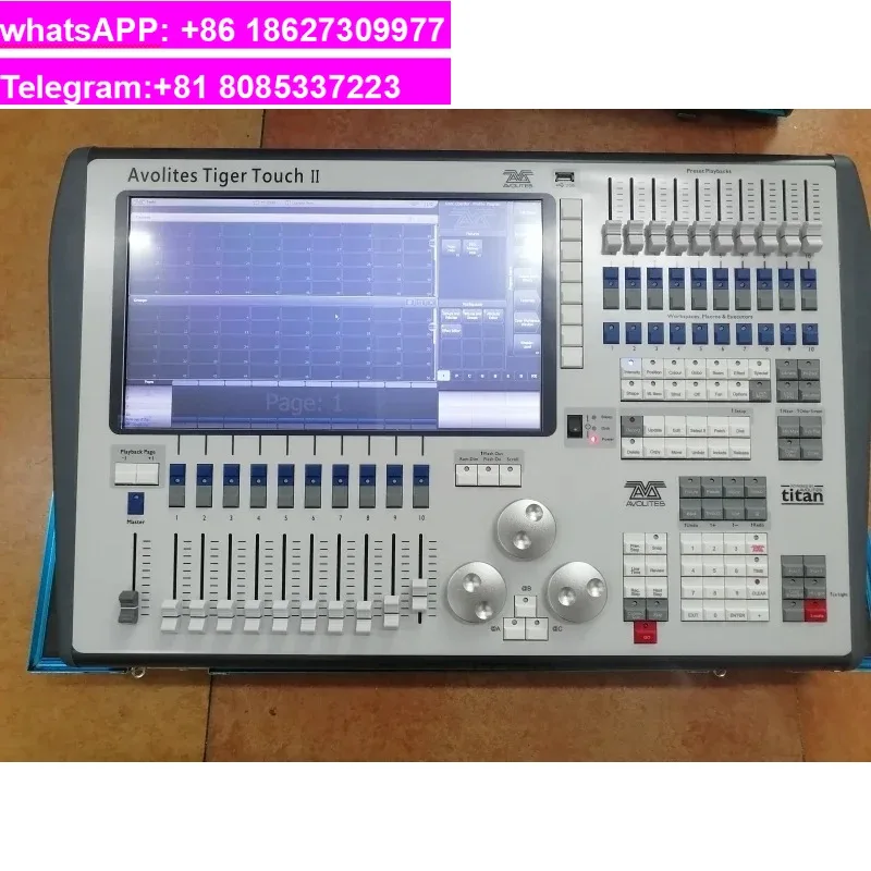 Фото Контроллер освещения Avolite DMX Titan, управление DMX512, для дискотек, клубов, сцен, вечеринок, с кейсом для транспортировки. №4