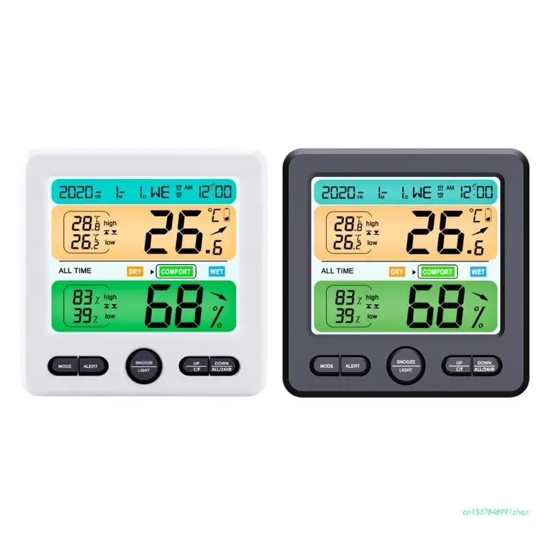 

LCD Electronic Digital Temperature Humidity Meter Indoor Outdoor Thermometer