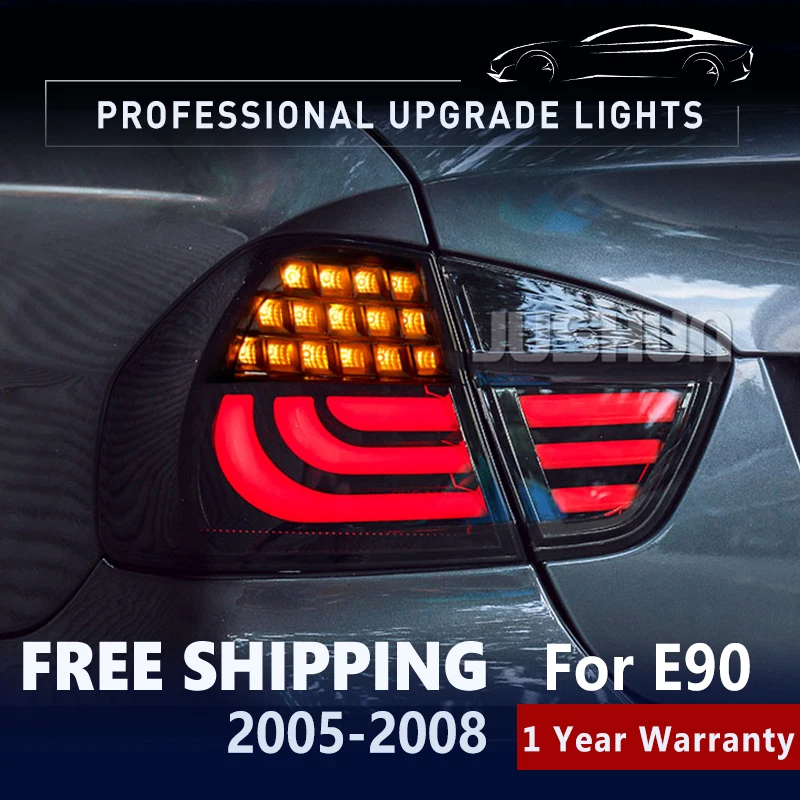 

Задний фонарь для BMW 3 серии E90 320i 325i светодиодный, модифицированный, дневные ходовые огни, динамический тормоз, задний противотуманный фонар...