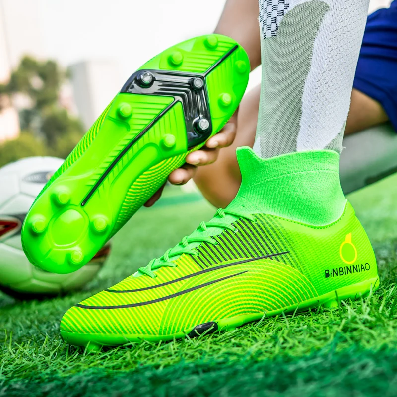 Men Outdoor FG/AF Football Boots Futsal Professional Unisex Soccer Shoes High-quality Grass Training Sport Ultralight Non-Slip