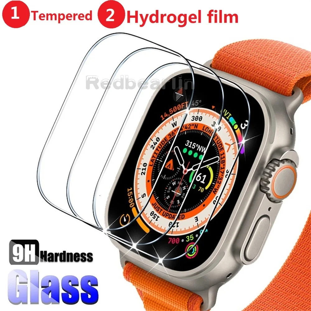 

100Pcs Hydrogel soft film Tempered Glass Screen Protector for Apple Watch 4 5 6 7 8 SE 3 2 1 40MM 44MM 42MM 38MM 49MM 41MM 45MM