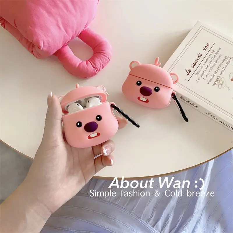 

Cartoon Cute 3D Loop Suitable for Airpodspro Apple Wireless Bluetooth 1/2 Generation Earphone Case New Generation 3